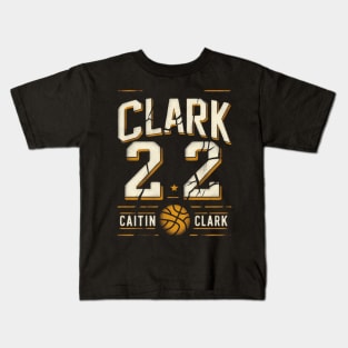 Distressed Craked Clark 22 Kids T-Shirt